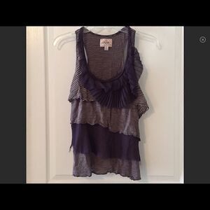 Anthropologie Falling Fleurs Tank by Deletta
